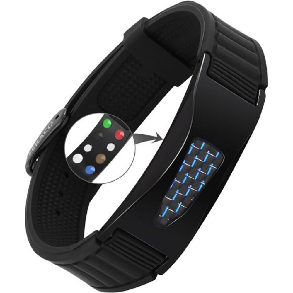 Silicone Power Balance Bracelets for Men Women, 7 in 1 Magnetic Sports Bracelets